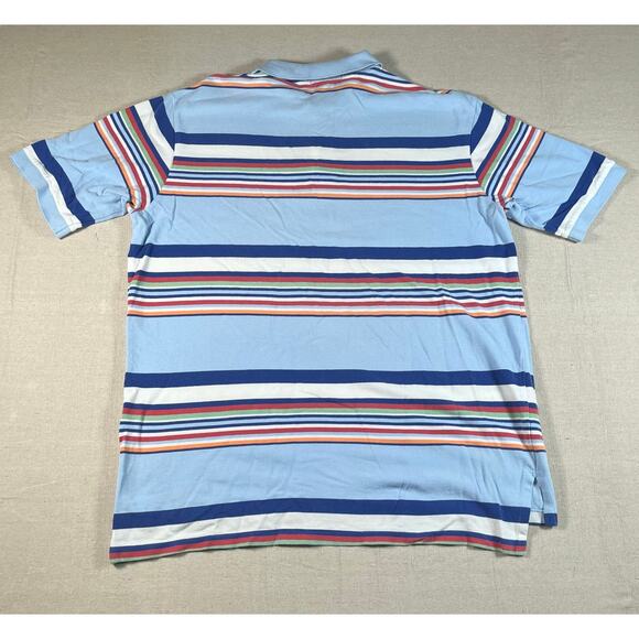 Vtg Polo Ralph Lauren Shirt Mens Size XLT Tall Multicolor Striped Yellow Pony - Picture 2 of 5